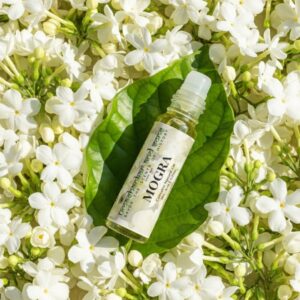 mogra pure jasmine temple fragrance | alcohol free ittar | unisex | inspired by vrindavan’s sacred temples | 3ml, 5ml, 8ml, 10ml, 25ml