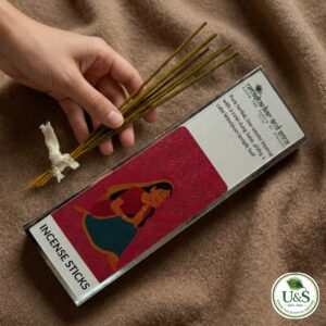 kesar chandan incense sticks inspired by vrindavan’s sapta devalaya temples | 100% cow dung based | natural, devotional & allergy free | 100g | 200g | 250g packs