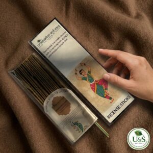 vrindavan flower incense sticks inspired by vrindavan’s sapta devalaya temples | 100% cow dung based | natural, devotional & allergy free | 100g | 200g | 250g packs