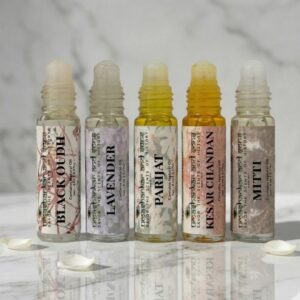 u & s nawab | personal collection | inspired by modern lifestyles | alcohol free ittar | unisex | (8 ml × 5 bottles) | (5 ml × 5 bottles)