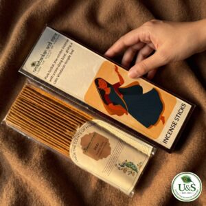 braj incense sticks inspired by vrindavan’s sapta devalaya temples | 100% cow dung based | natural, devotional & allergy free | 100g | 200g | 250g packs