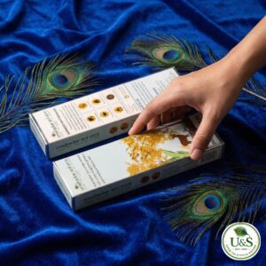 braj leela incense sticks inspired by vrindavan’s sapta devalaya temples | 100% cow dung based | natural, devotional & allergy free | 250 gram combo pack (5 × 50 g)