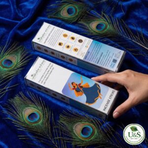 braj nikunj incense sticks inspired by vrindavan’s sapta devalaya temples | 100% cow dung based | natural, devotional & allergy free | 250 gram combo pack (5 × 50 g)