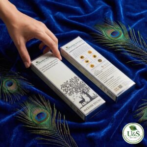 braj nikunj incense sticks inspired by vrindavan’s sapta devalaya temples | 100% cow dung based | natural, devotional & allergy free | 250 gram combo pack (5 × 50 g)