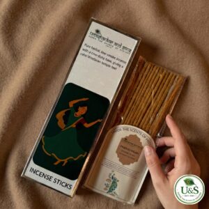 prabhu milan incense sticks inspired by vrindavan’s sapta devalaya temples | 100% cow dung based | natural, devotional & allergy free | 100g | 200g | 250g packs