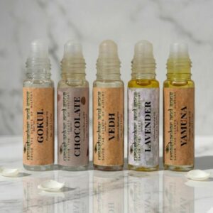 u & s riyasat | personal collection | inspired by modern lifestyles | alcohol free ittar | unisex | (8 ml × 5 bottles) | (5 ml × 5 bottles)
